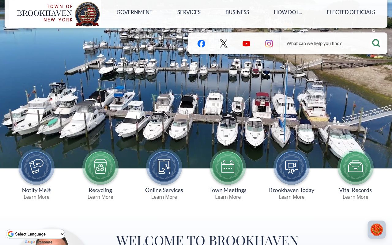 Town of Brookhaven Official Website for New York birth records