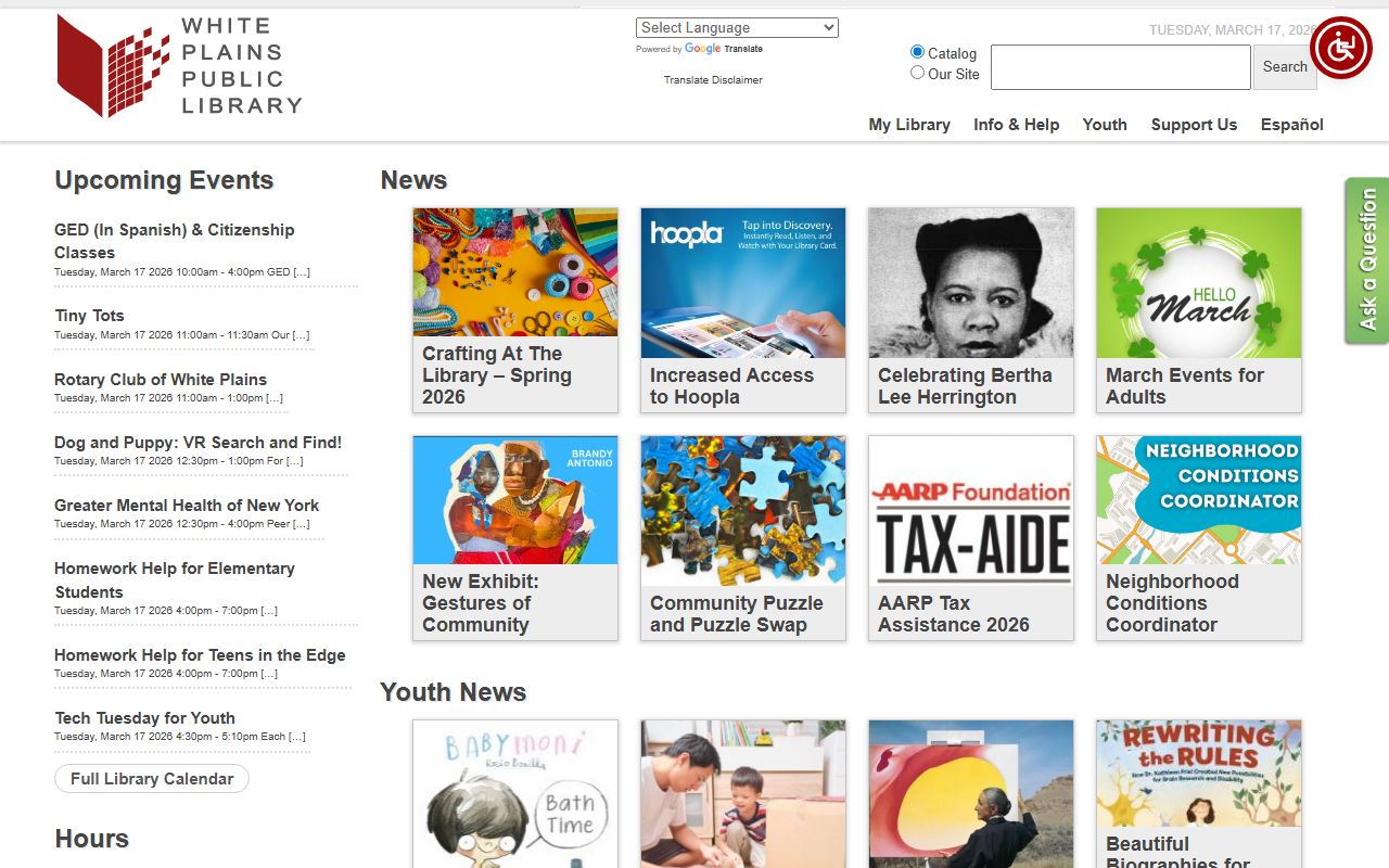 White Plains Public Library for New York birth records