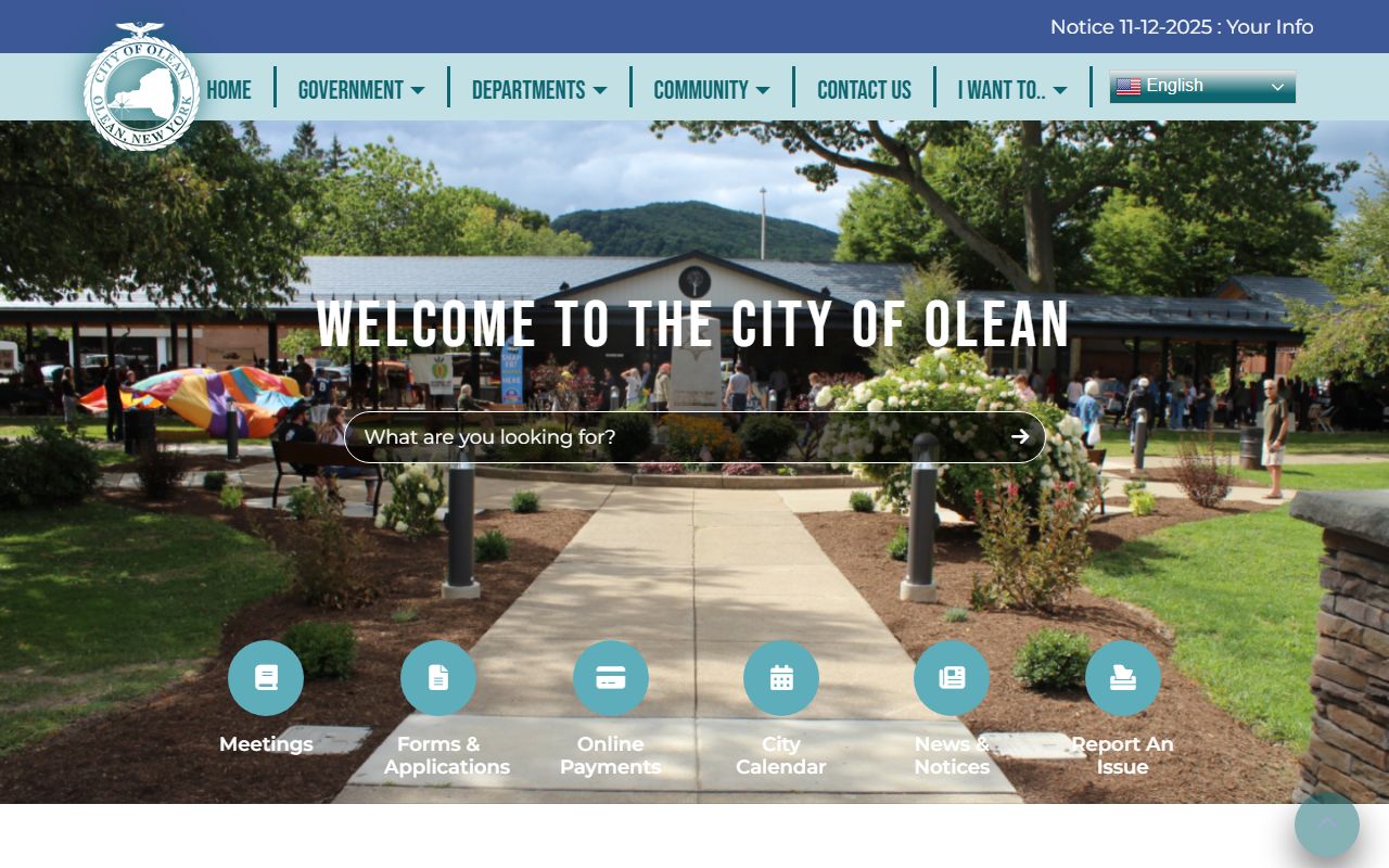 City of Olean City Clerk Vital Records for New York birth records
