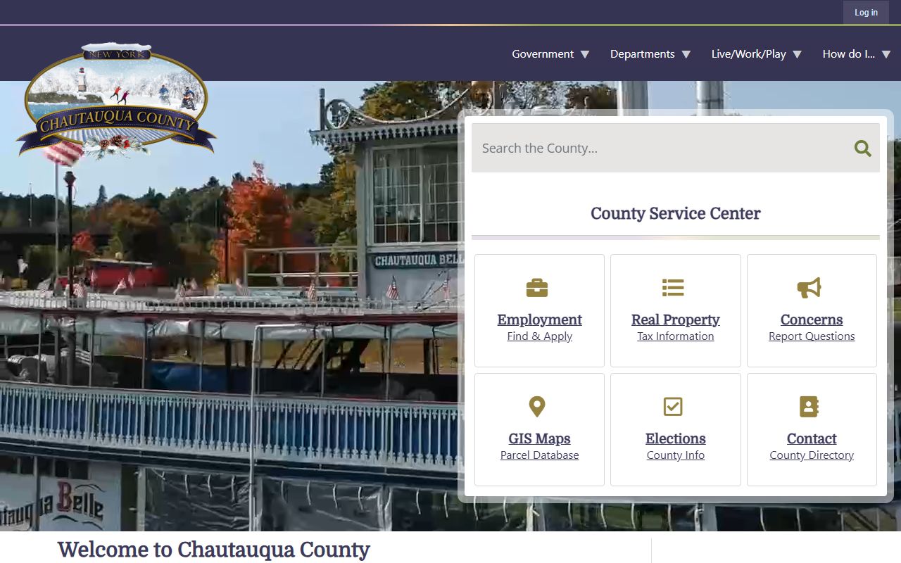 Chautauqua County Official Website for New York birth records