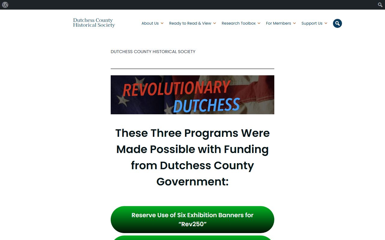 Dutchess County Historical Society archives for birth records research