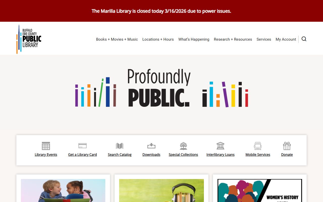 Buffalo and Erie County Public Library genealogy resources for birth records