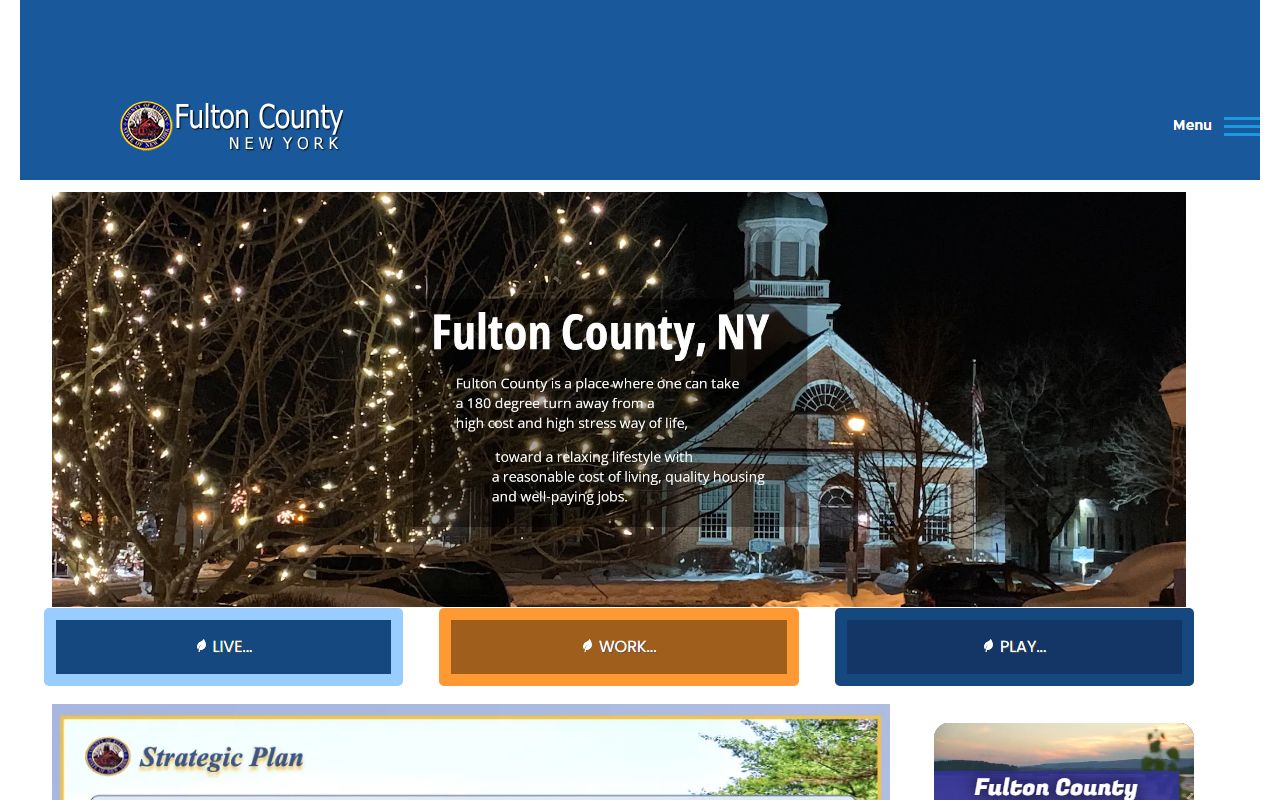 Fulton County Official Website for New York birth records