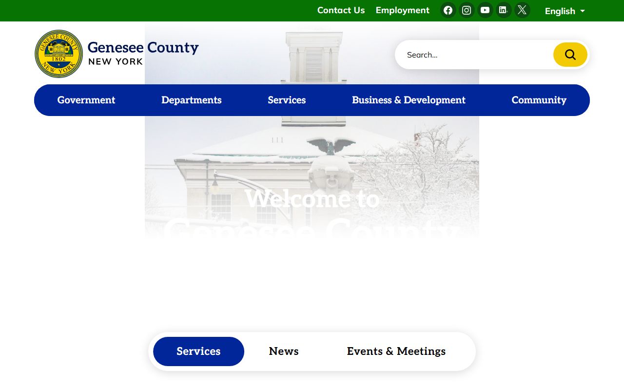 Genesee County Official Website for New York birth records