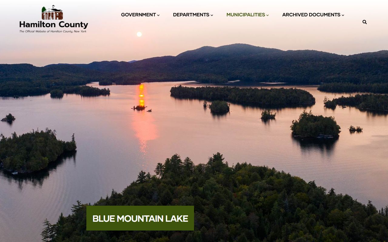 Hamilton County Official Website for New York birth records