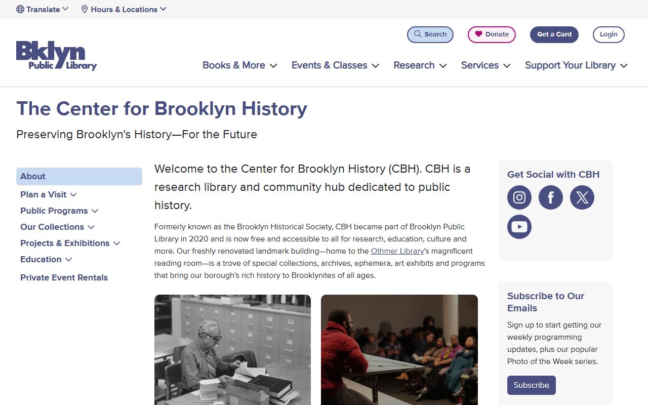 Brooklyn Historical Society for New York birth records