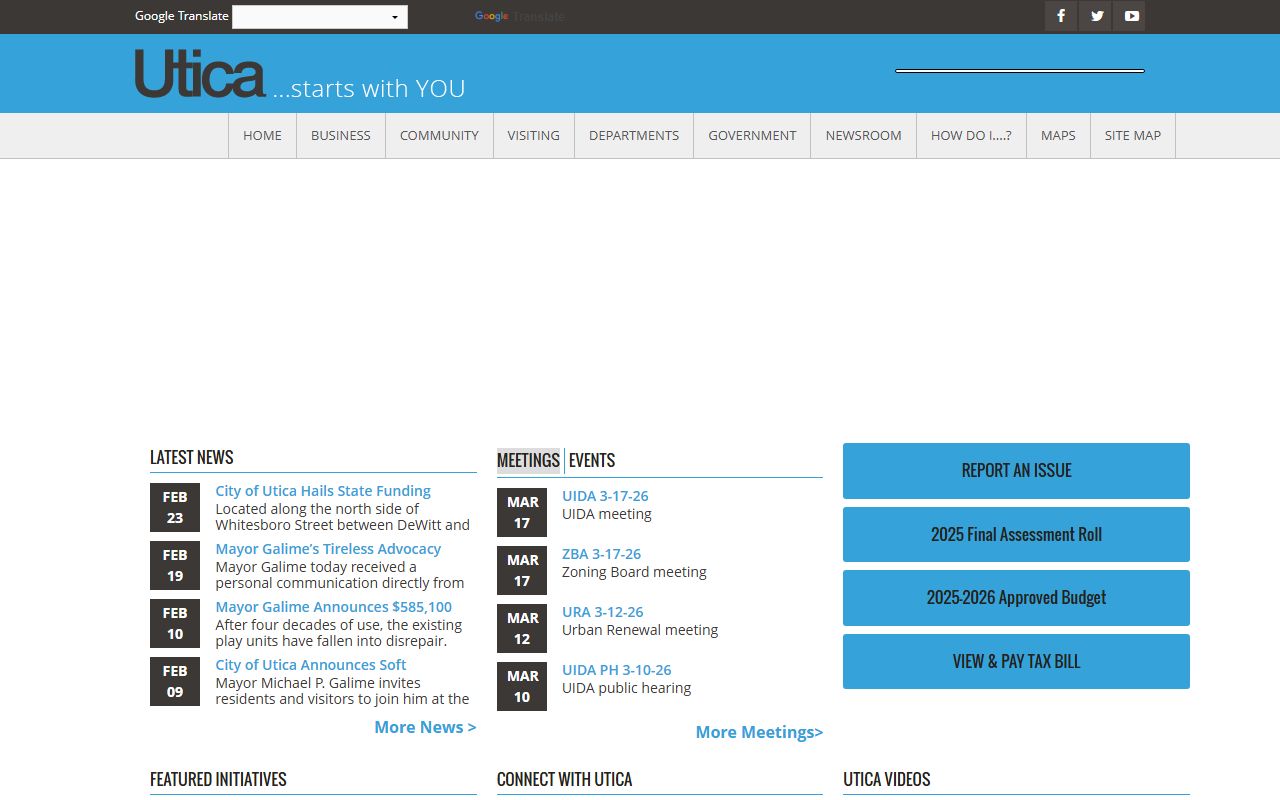 City of Utica Vital Records for New York birth records