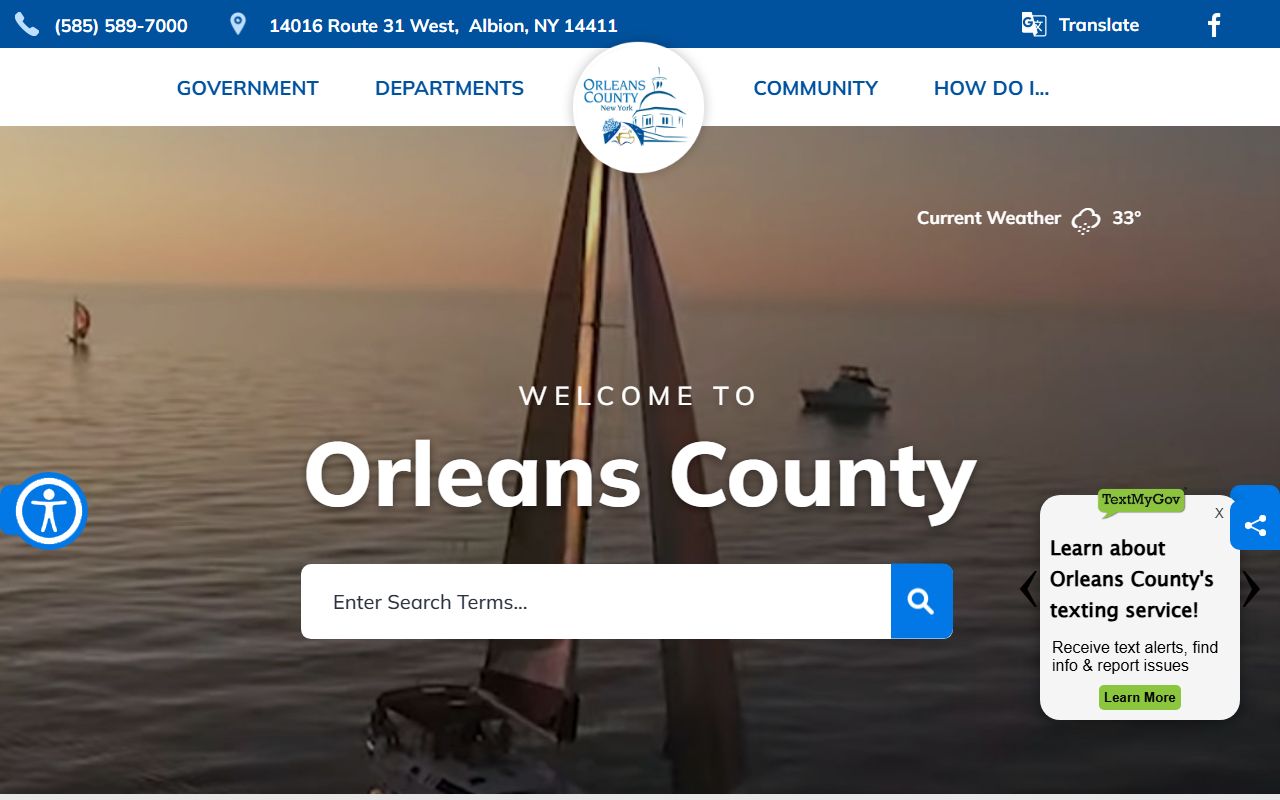 Orleans County Official Website for New York birth records