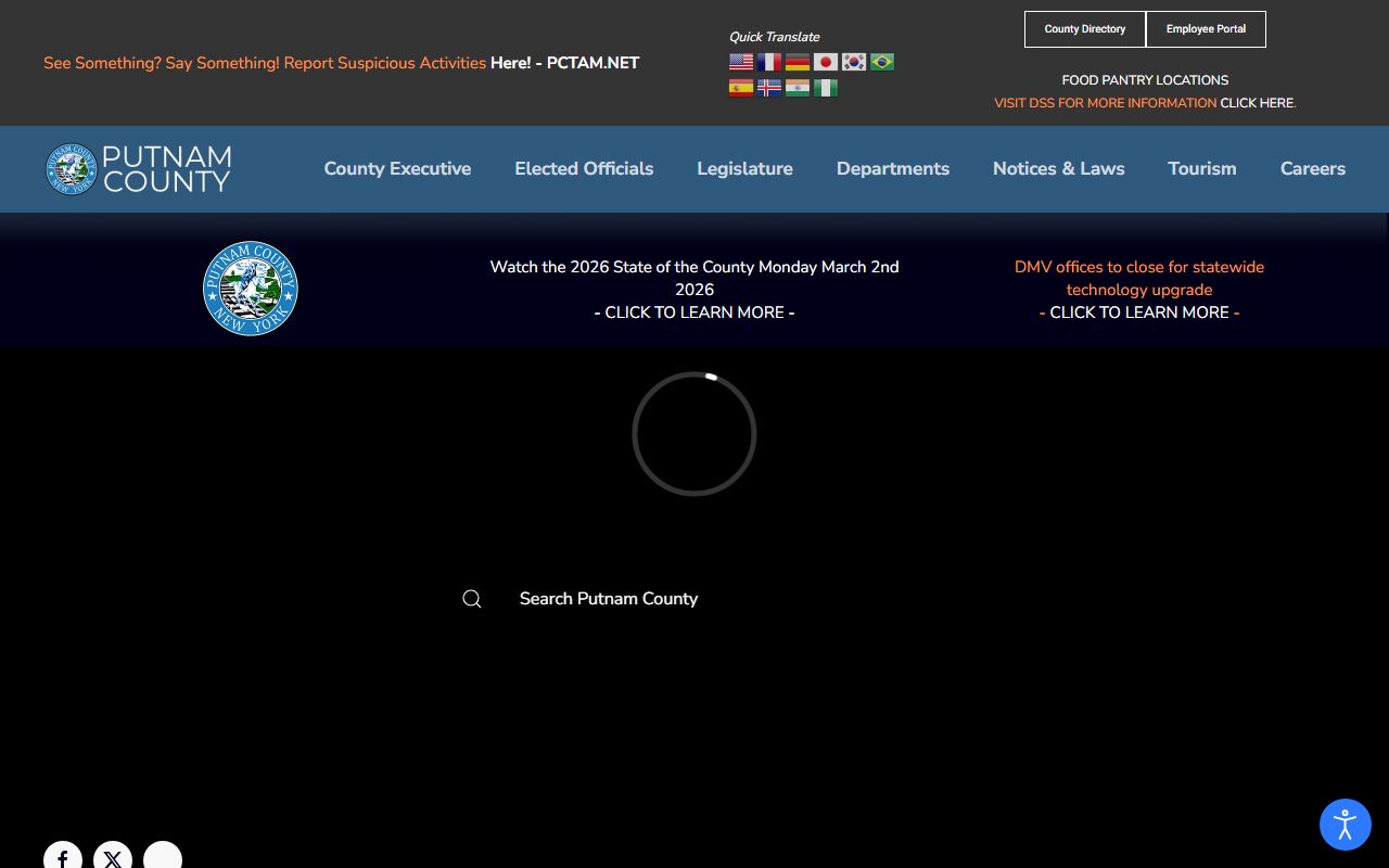 Putnam County Official Website for New York birth records
