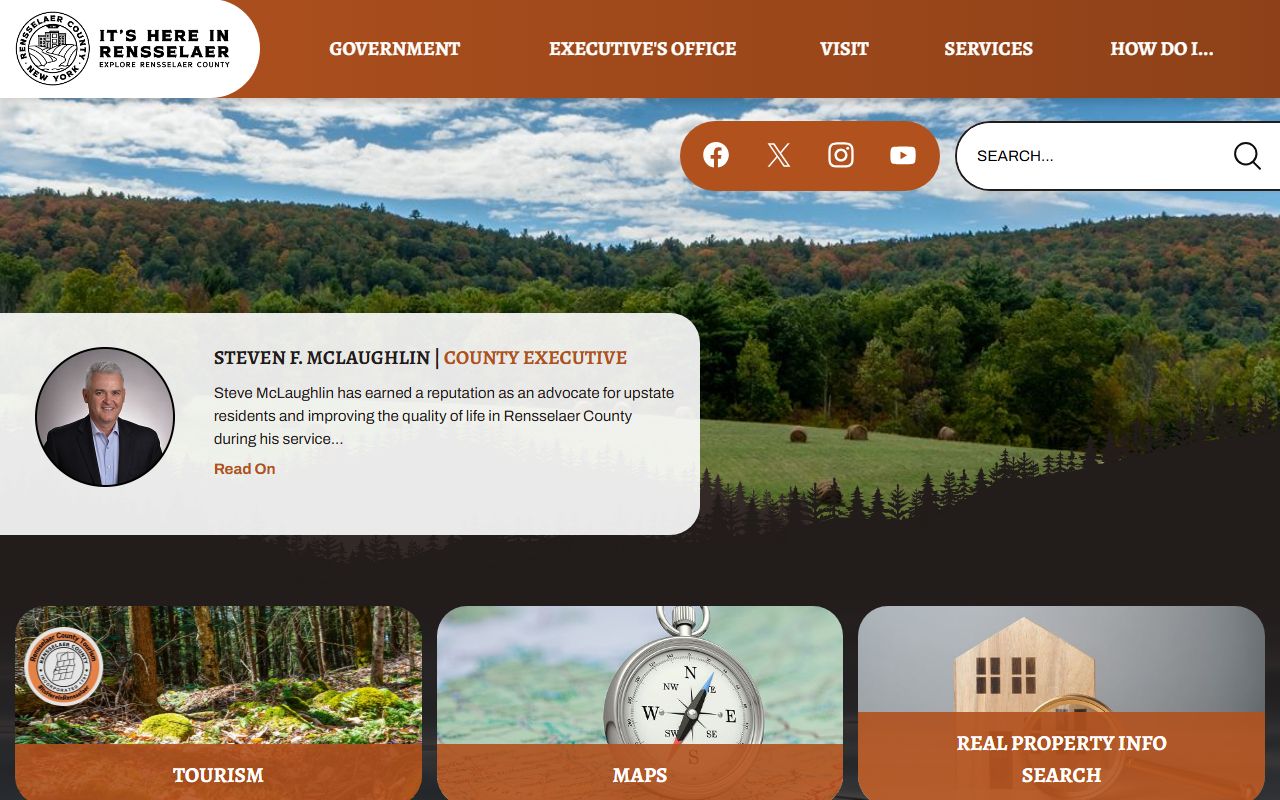 Rensselaer County Official Website for New York birth records