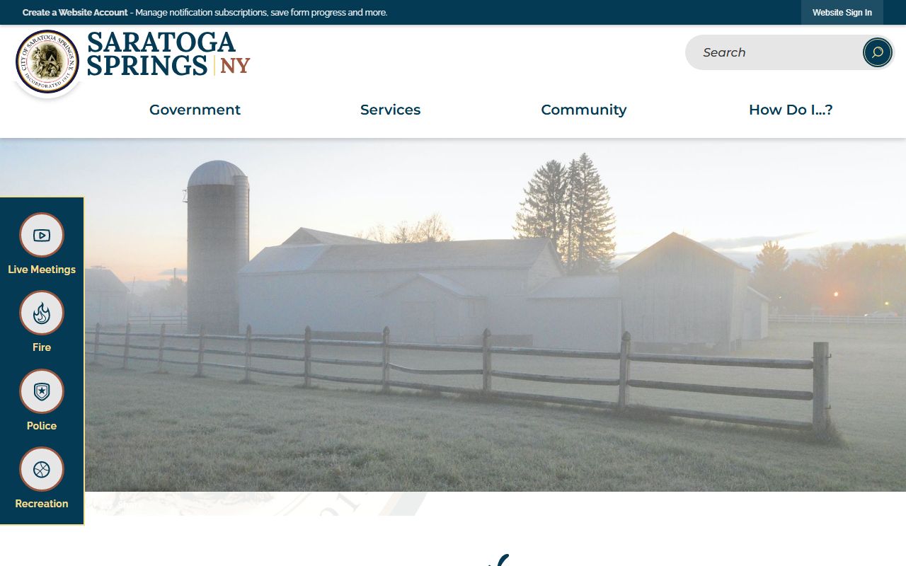 City of Saratoga Springs Vital Records for New York birth records