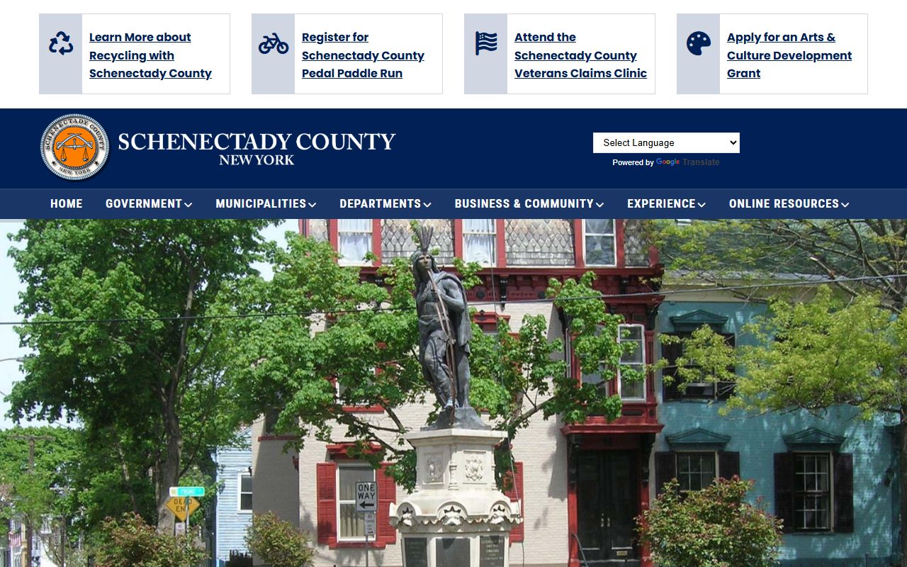 Schenectady County Official Website for New York birth records