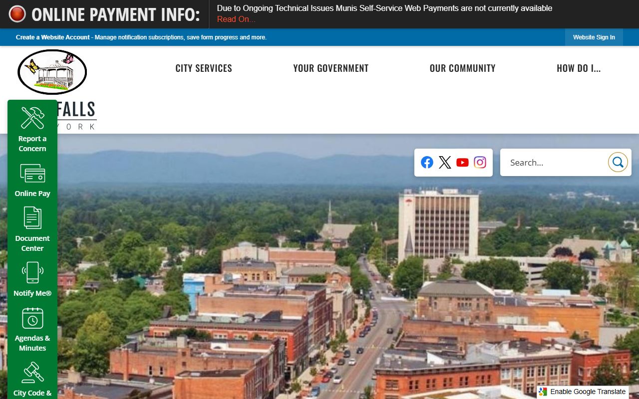 City of Glens Falls Vital Records for New York birth records