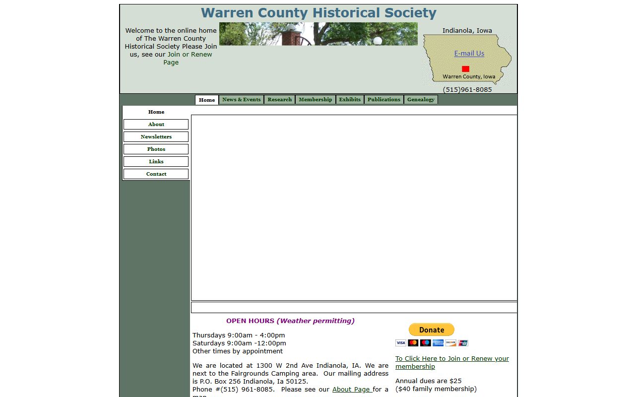 Warren County Historical Society for New York birth records