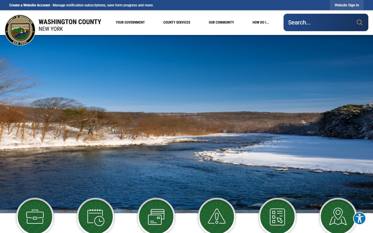 Washington County Official Website for New York birth records